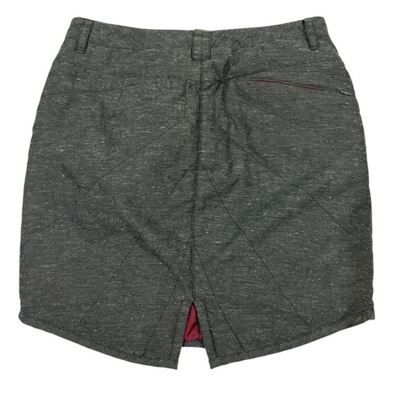 Toad & Co skirt women's 6 gray quilted cotton poly blend pockets - Picture 6 of 8